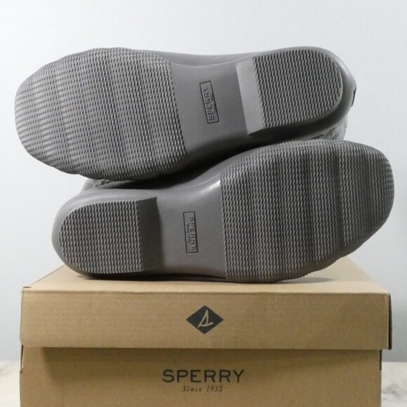 Sperry Women's Winter Boot, Grey/Coin Sherpa Top Duck Boot Bottom 8.5 - Picture 9 of 10